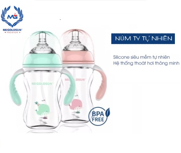 Bình sữa PP Cổ Rộng PP McGOLDSON 300ml