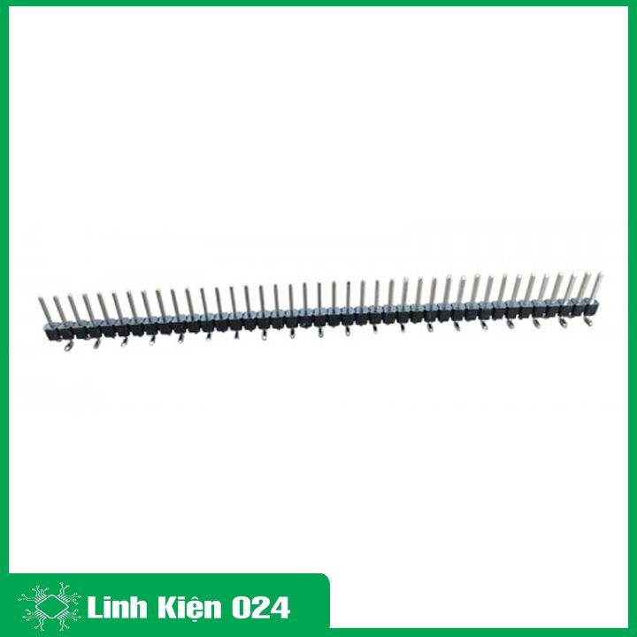 Hàng rào jump đực đơn / đôi 2.54mm cong đứng 40P