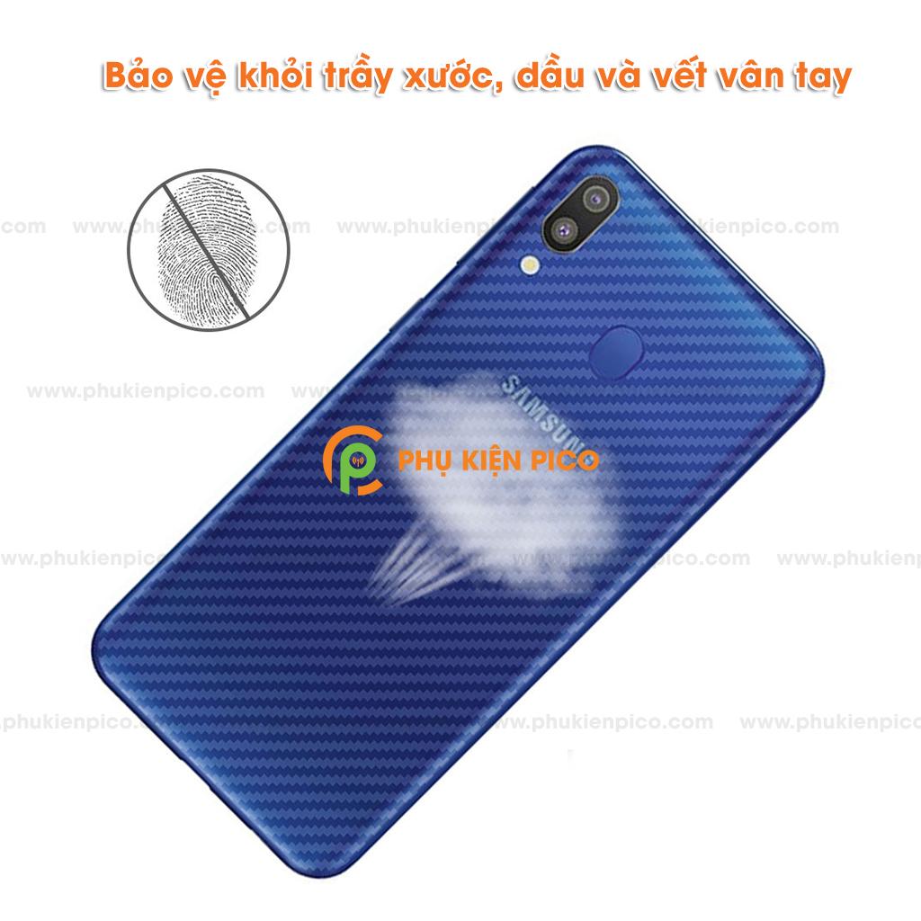 Dán lưng Samsung A30 vân carbon 3D - Dán lưng Samsung Galaxy A30 vân carbon 3D