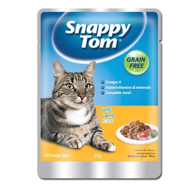 Pate Snappy Tom gói 85g - 4 vị