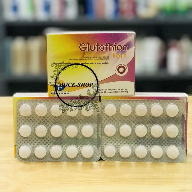 Viên uống trắng da Glutathion Fort Pháp - dạng ngậm