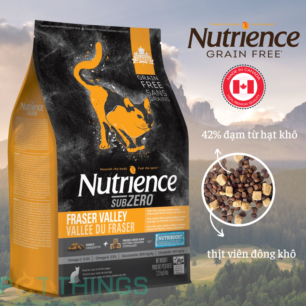 Hạt khô cho mèo Nutrience Grain Free Subzero