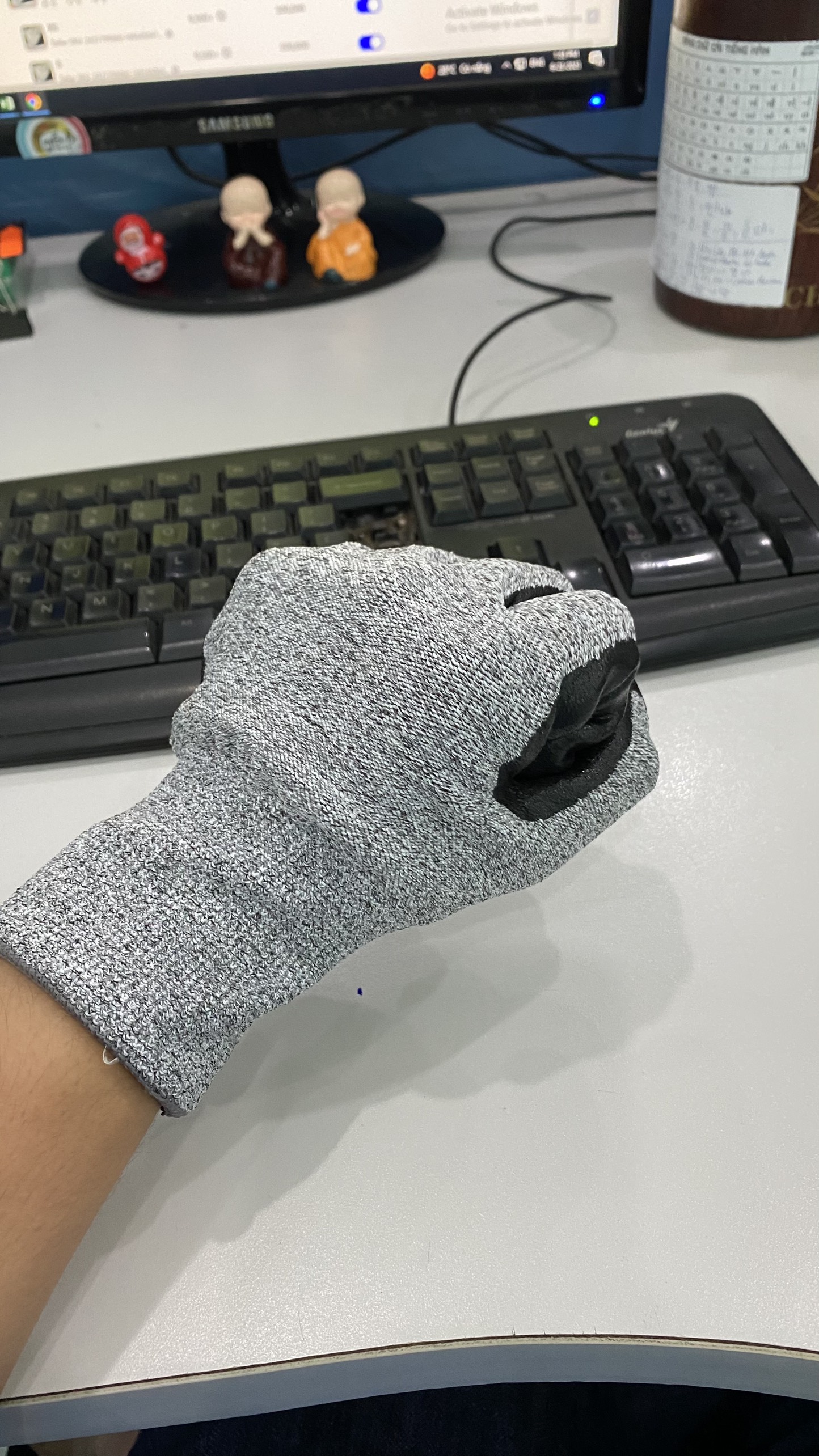 High grade 5 glove, anti-cutting service for industrial site