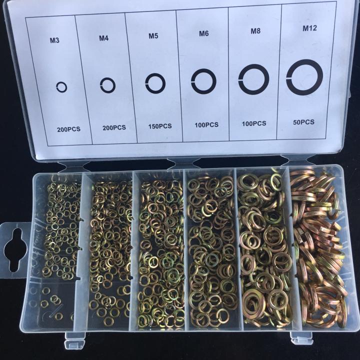 Hộp long đen vênh ô tô xe máy các cỡ long đền 800 chi tiết- dụng cụ xe hơi