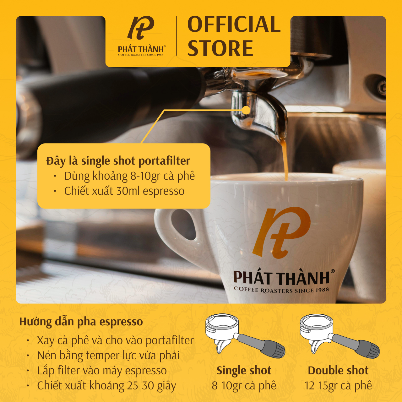 Cà phê nguyên hạt Robusta Heritage RH1 - Pha máy & phin - ROBUSTA - Giữ trọn vị tự nhiên - Gói 500g