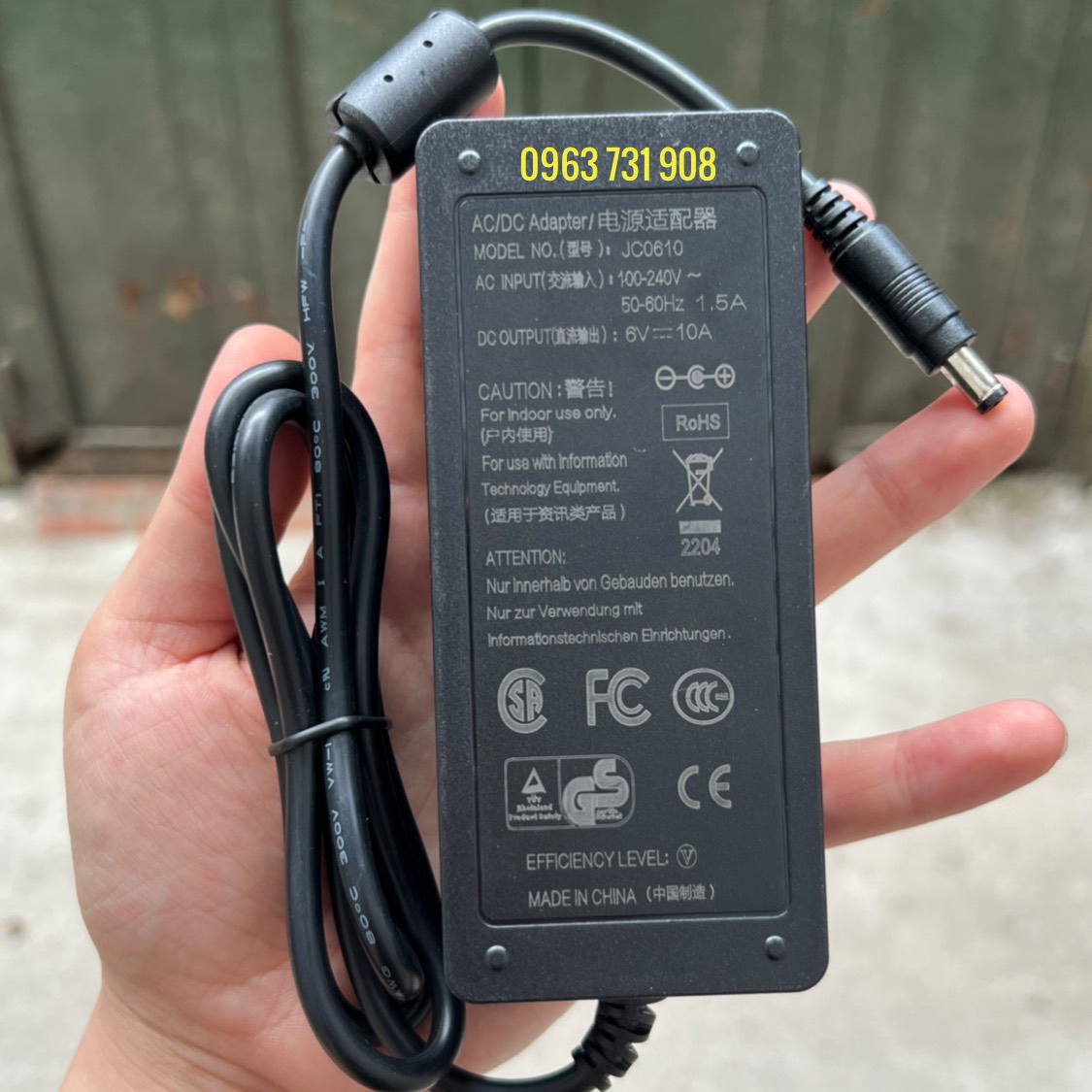 Adapter nguồn 6v 10a loại tốt
