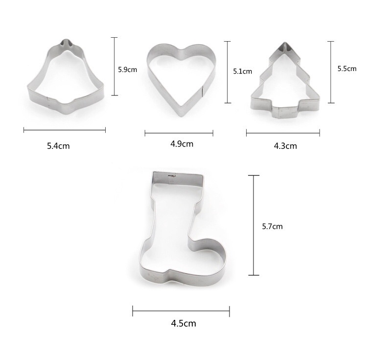 Set 10 cutter chủ đề giáng sinh