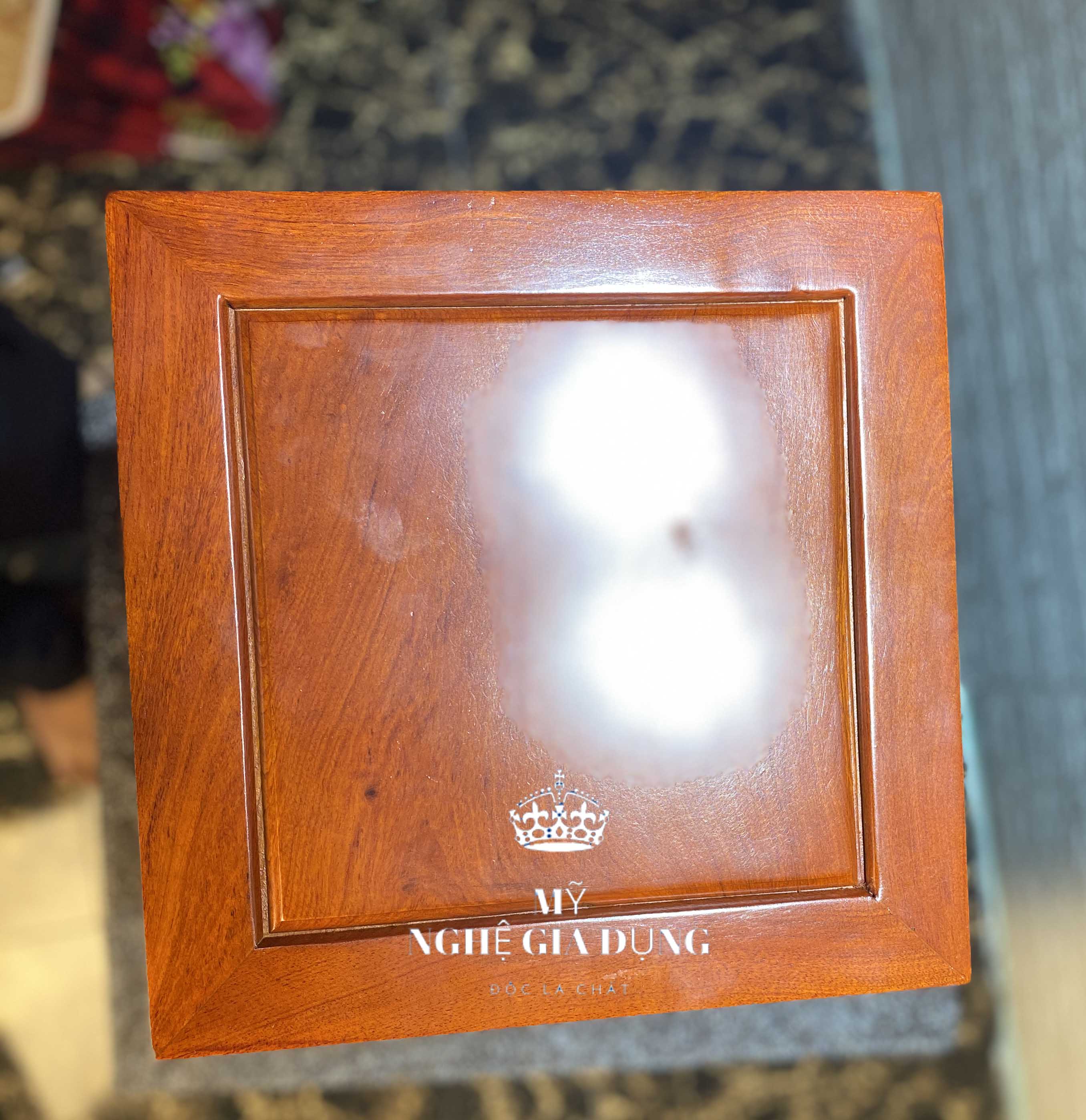 Đôn chân loa kê đồ gỗ hương đá cao 40cm
