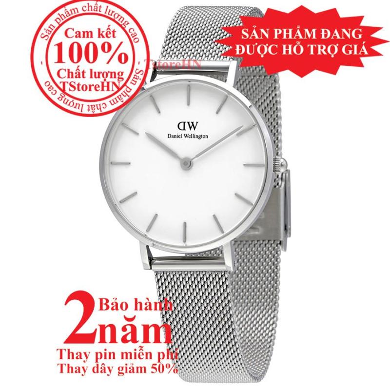 Đồng hồ nữ D.W Classic Petite Sterling 28mm- Màu trắng bạc (Silver) DW00100220