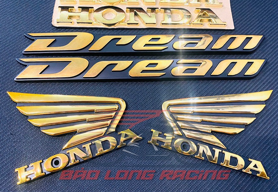 Bộ tem Dream dành cho xe đi kiểng (6 món) màu Vàng