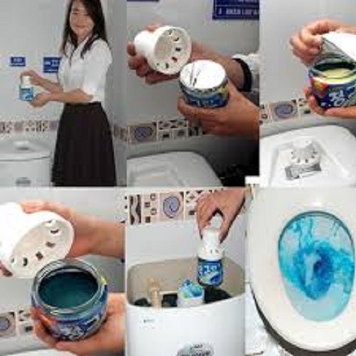 Chai thả bồn cầu màu cam