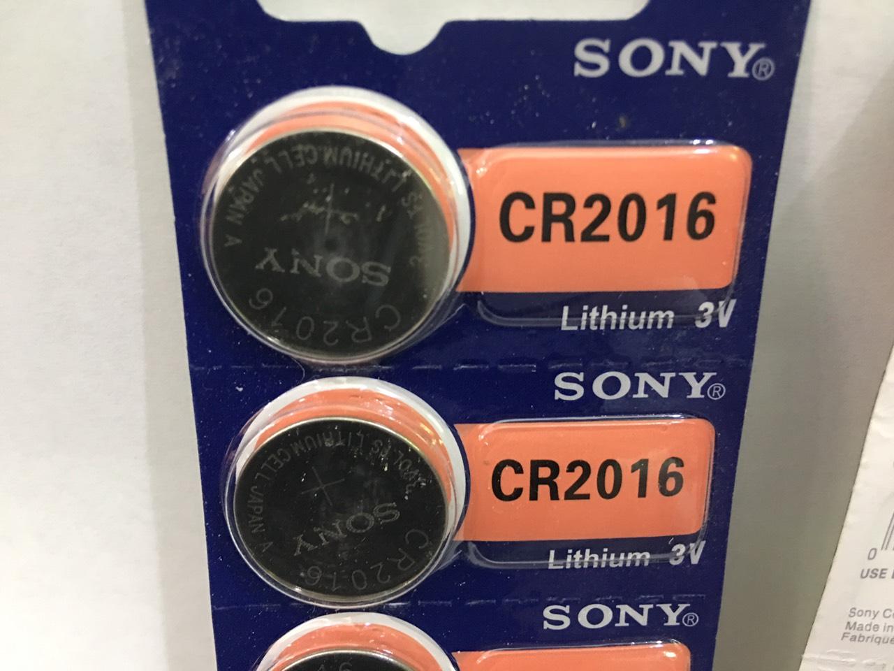 Vỉ 2 viên Pin cúc áo Sony 3V CR2032/ CR2025/ CR2016 – Pin nút CR2032 Sony lithium 3V