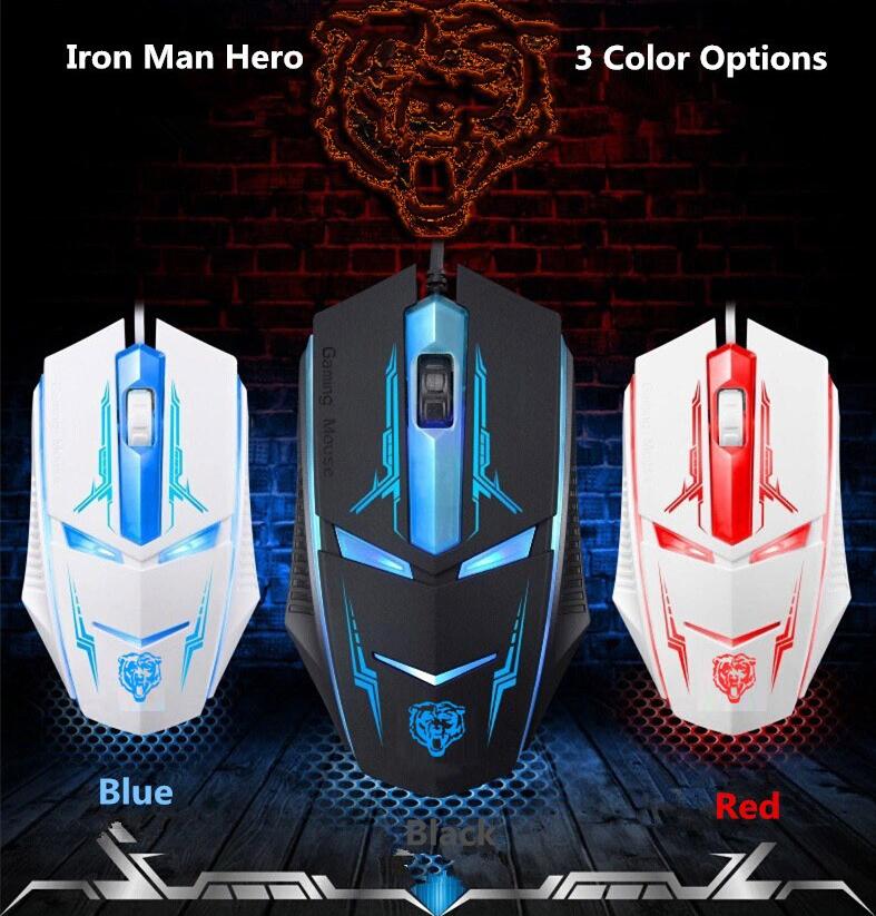 Chuột Quang Gaming Chính Hãng Đèn Led Màu Có Dây Siêu Nhạy