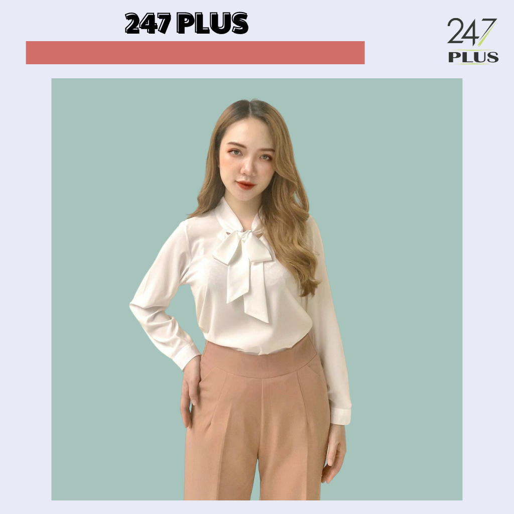Áo sơ mi dài tay công sở thư kí kim 247PLUS