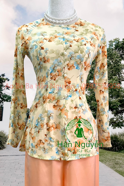 ÁO BÀ BA DÂY KÉO HOA GIÓ + QUẦN