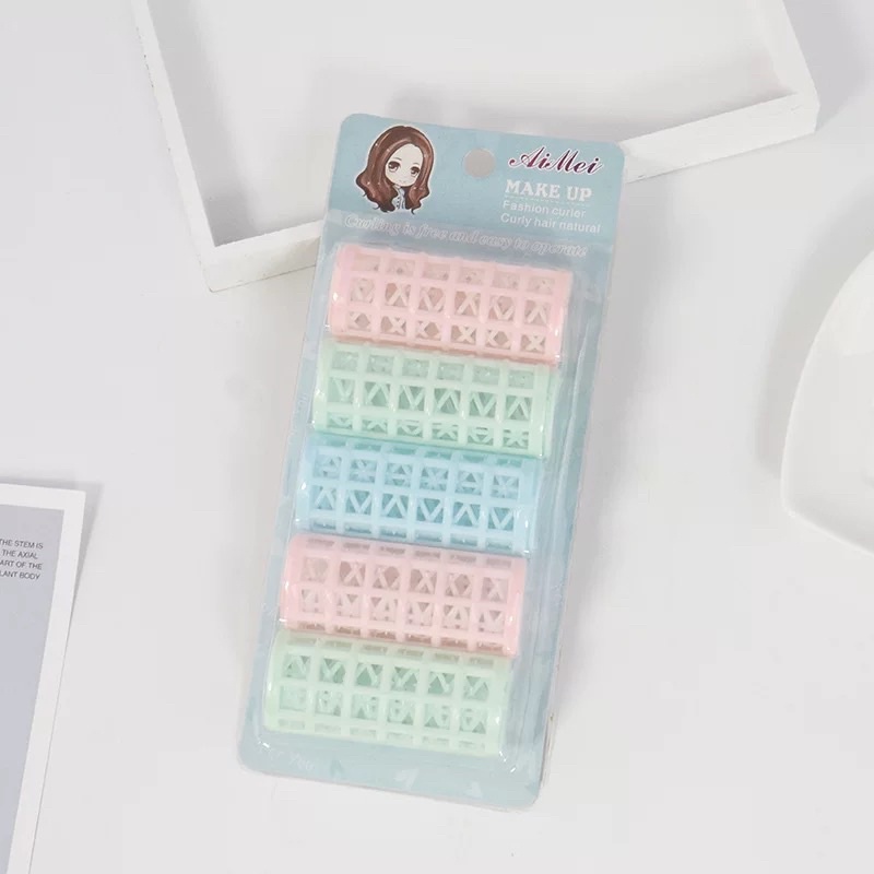 Bộ 4 Lô Gai Cuốn Tóc Nhiều Loại
