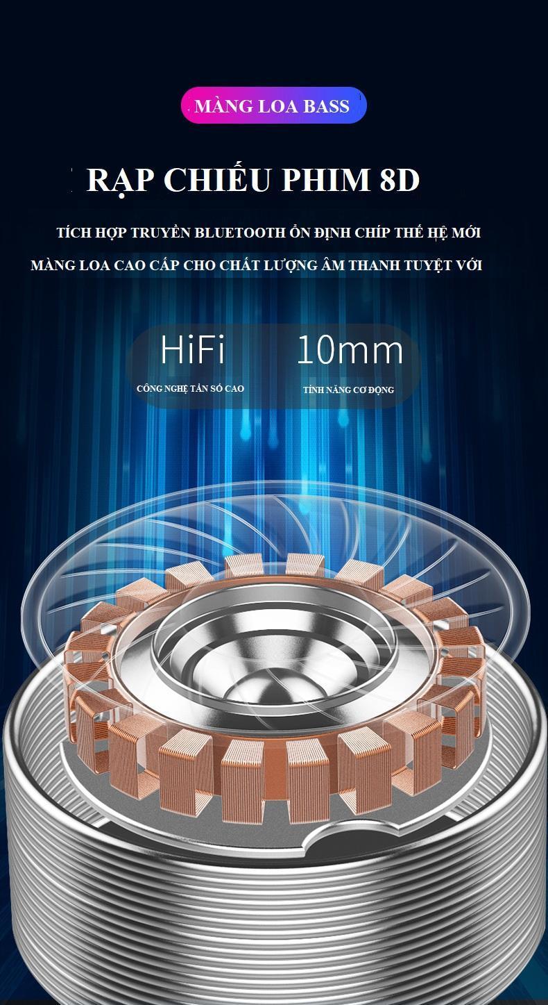 Tai nghe Bluetooth TWS F9 V5.0 cảm ứng phiên bản mới cao cấp pro tăng giảm âm lượng trên tai nghe - Hàng nhập khẩu