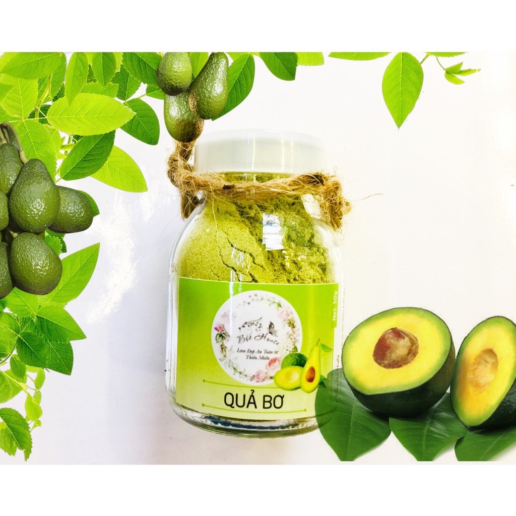 [HCM]BỘT TRÁI BƠ NHÀ BỘT DƯỠNG TRẺ HOÁ LÀN DA /50g