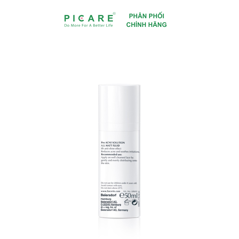 Kem Dưỡng Giảm Mụn Eucerin ProAcne A.I Matt Fluid 50ml