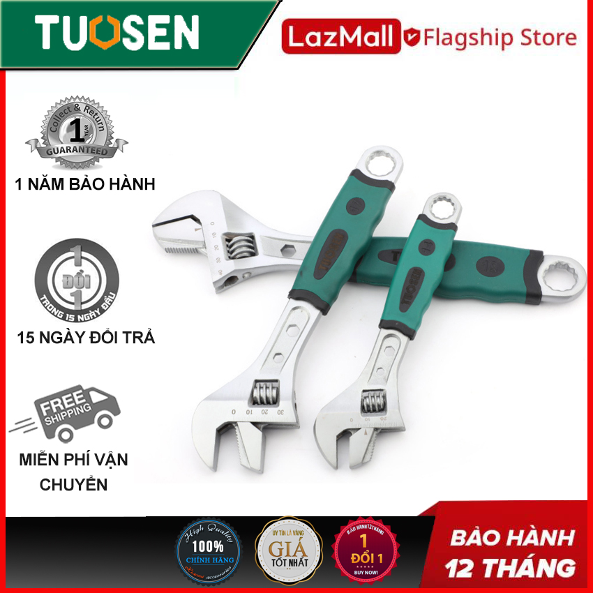 Mỏ lết 2 trong 1 với thép 45#, bánh răng đảo chiều, Chính hãng TUOSEN