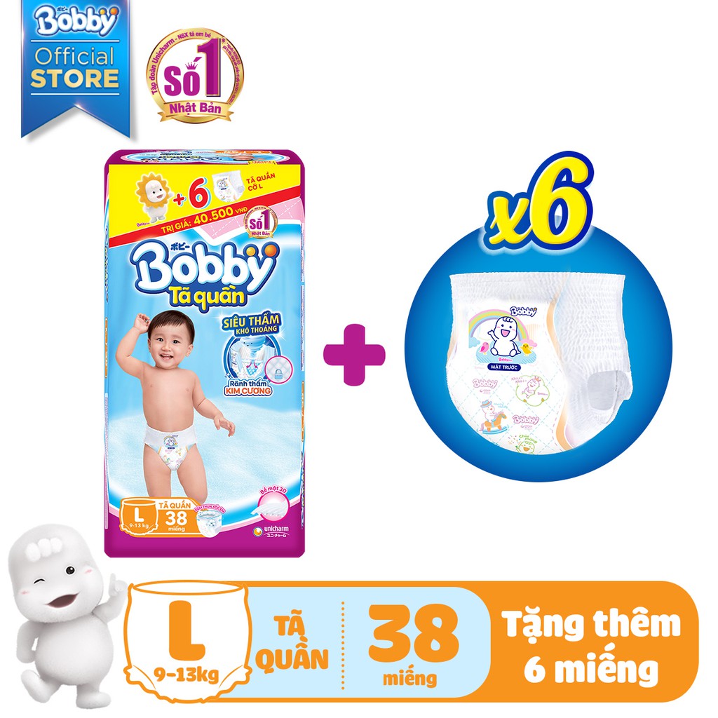 TÃ QUẦN BỈM BOBY M42,L38,XL34