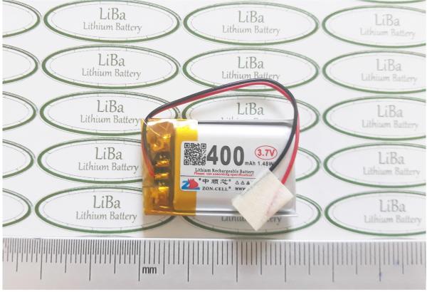 [HCM]Pin đồng hồ thông minh 3.7V 400mAh 55 x 20 x 30 mm - LiBa