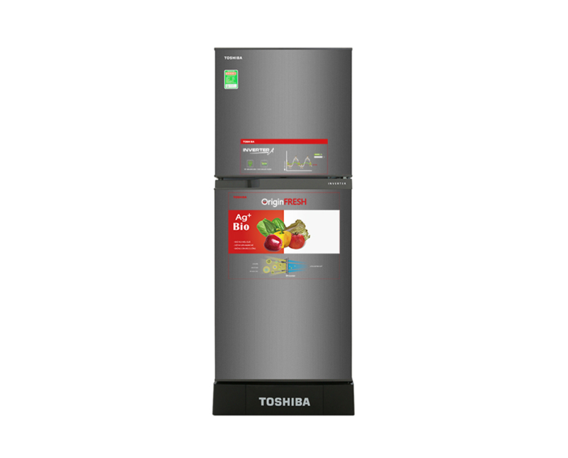Tủ lạnh Toshiba Inverter 233 lít GR-A28VS (DS) Tiện ích:Ngăn rau quả rộng, Inverter tiết kiệm điện, Ngăn kệ có thể thay đổi linh hoạt Công nghệ làm lạnh:Làm lạnh tuần hoàn Công nghệ kháng khuẩn khử mùi:Ag+ Bio