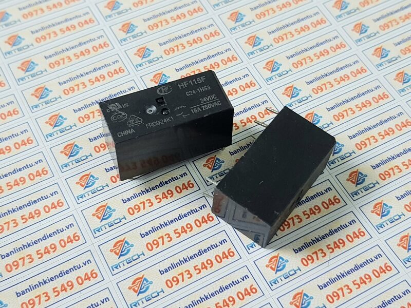 [combo 2 chiếc] HF115F 024-1HS3 Relay 24VDC 16A 6 chân