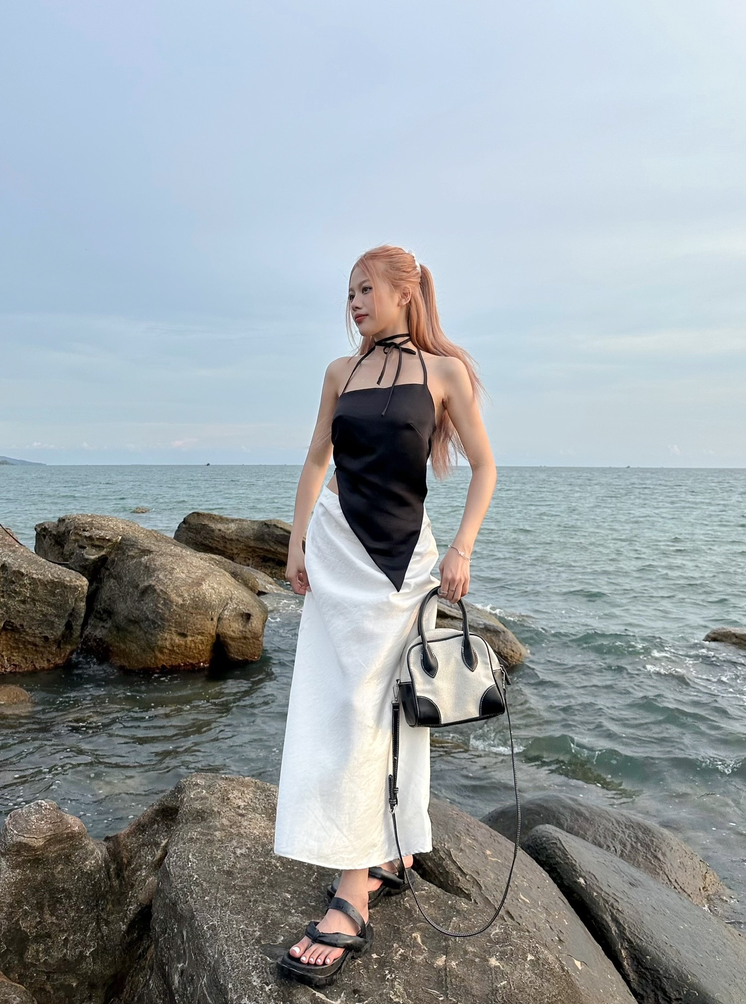 Áo lụa cổ yếm hai lớp | CILIA TOP - CLÉLIE