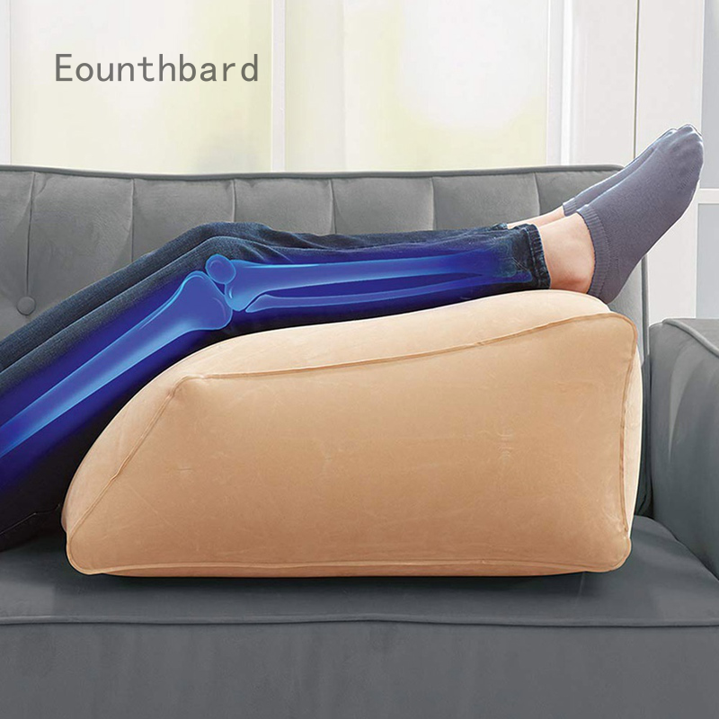 Eounthbard Leg Ramp Inflatable Leg Pillow Wedge Pillow Elevates Legs And Feet For Temporary Relief From Leg Swelling Sore Feet SciaticaBody Pillows