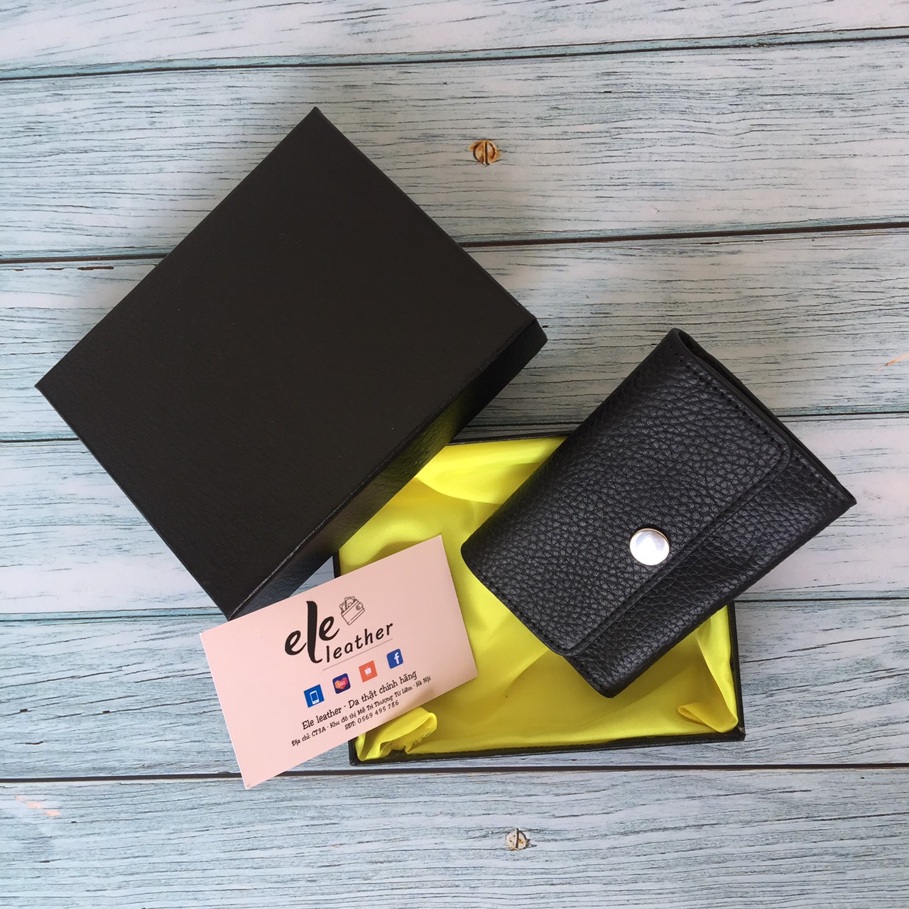 VÍ NỮ mini da thật CHÍNH HÃNG ( may thủ công) full box,