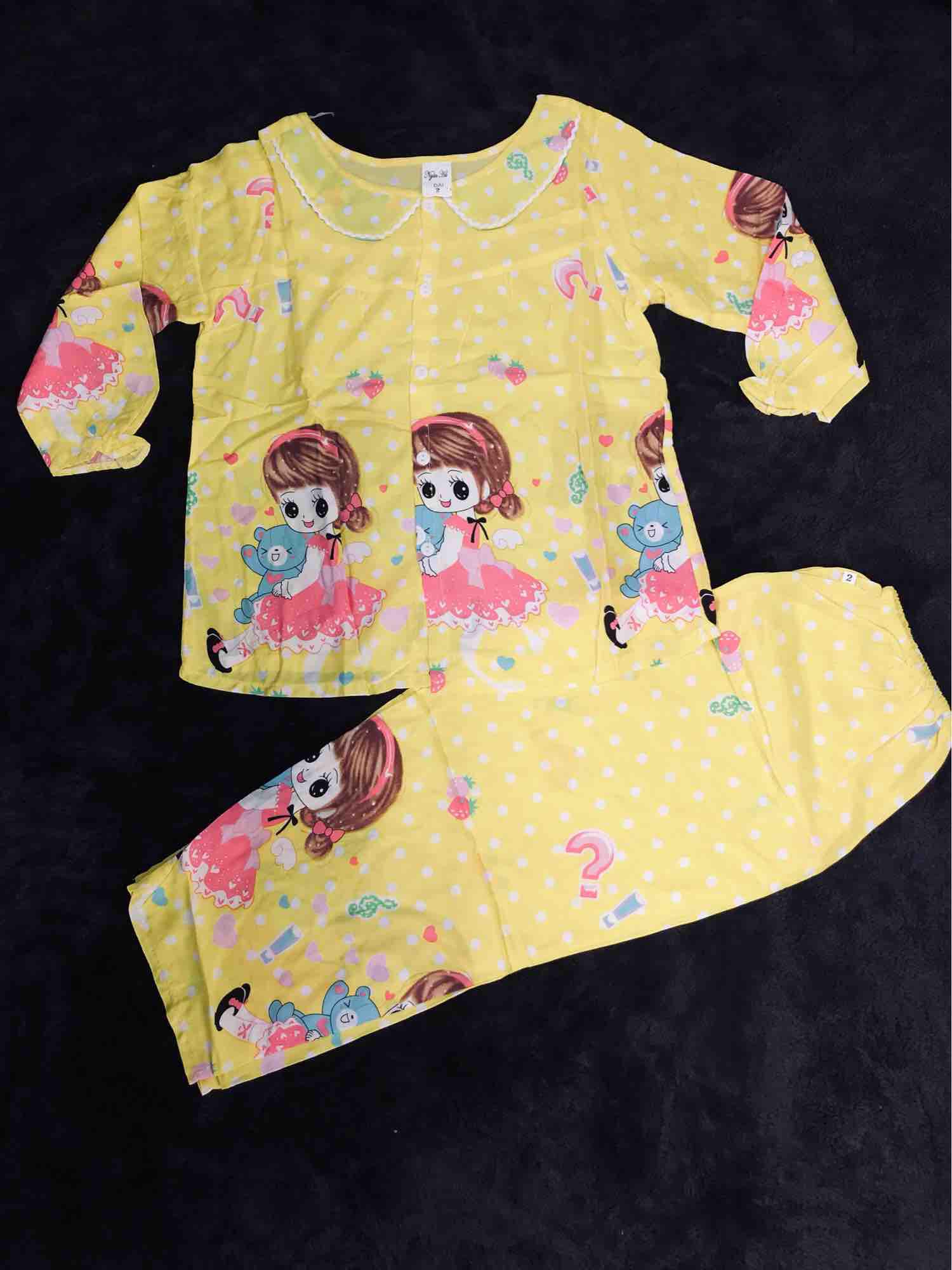Bộ tole 2 da dài tay bé gái (size 23-26kg)