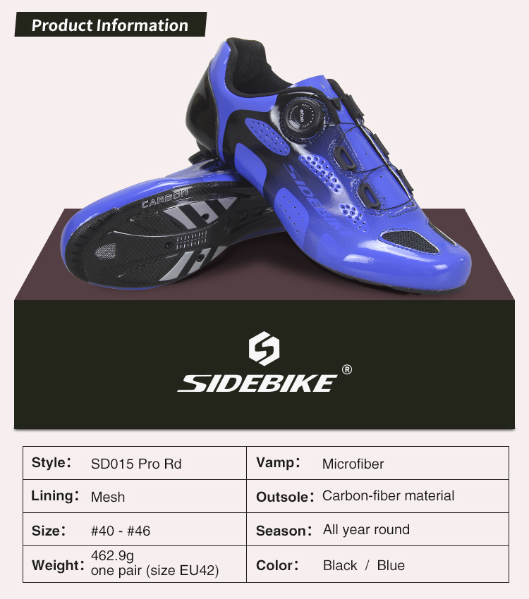 Giày Đạp Xe Side Bike SD015 Pro Rd Blue