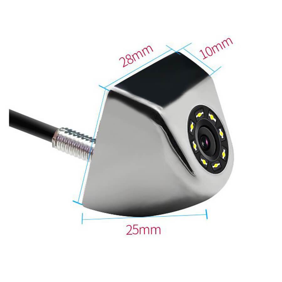 Camera lùi xe hơi mạ crôm 8 Led