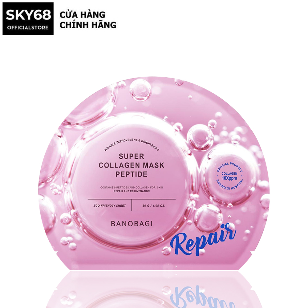 Mặt nạ banobagi hỗ trợ phục hồi da super collagen mask 30ml - super peptide