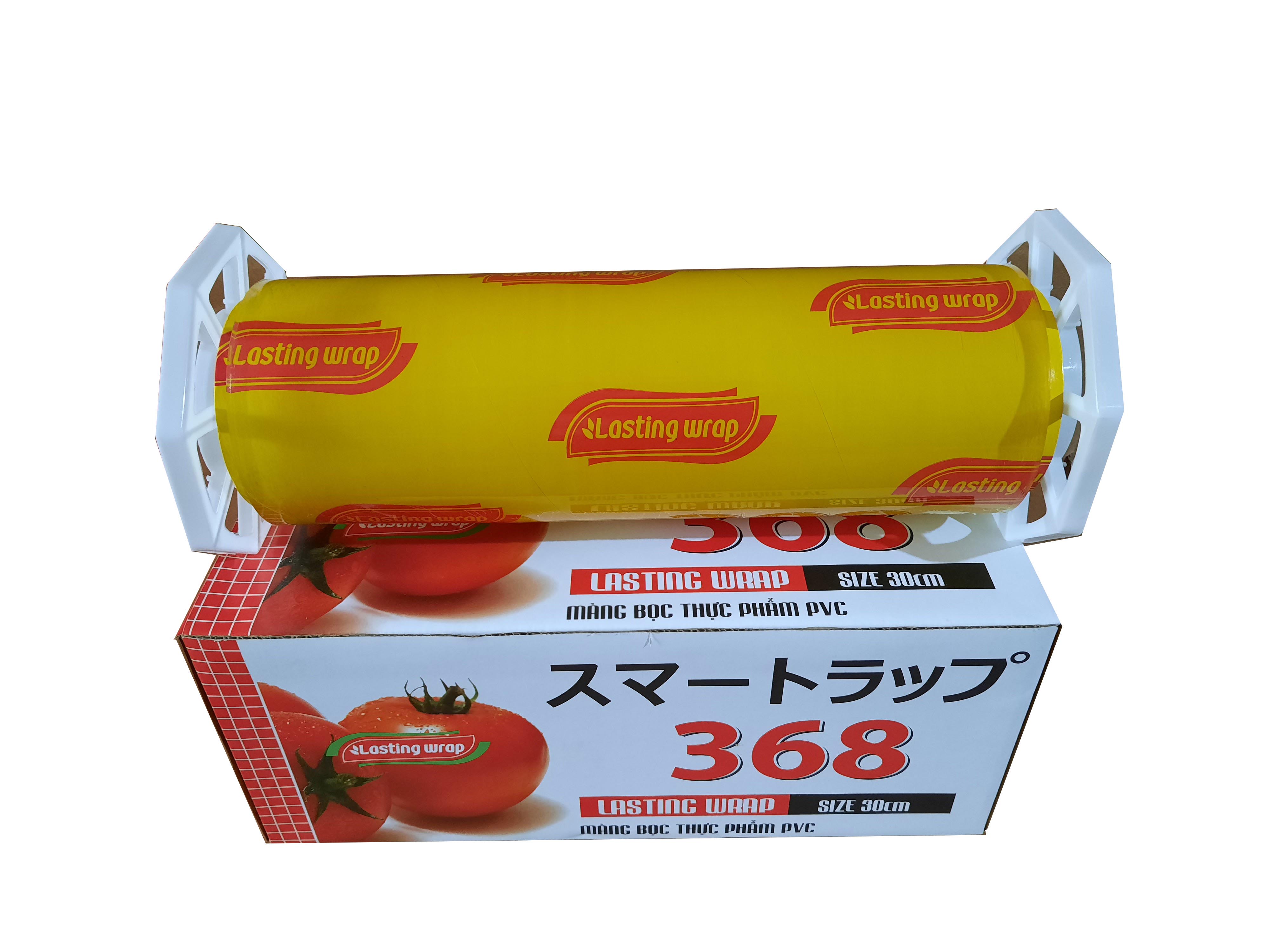 Màng bọc thực phẩm PVC Lasting wrap 30cm x 368( Kèm dao nhựa)