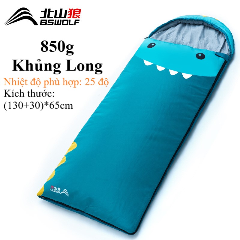 Túi ngủ trẻ em mùa đông BSW-SL060. Dùng đa năng cắm trại, camping, tại nhà