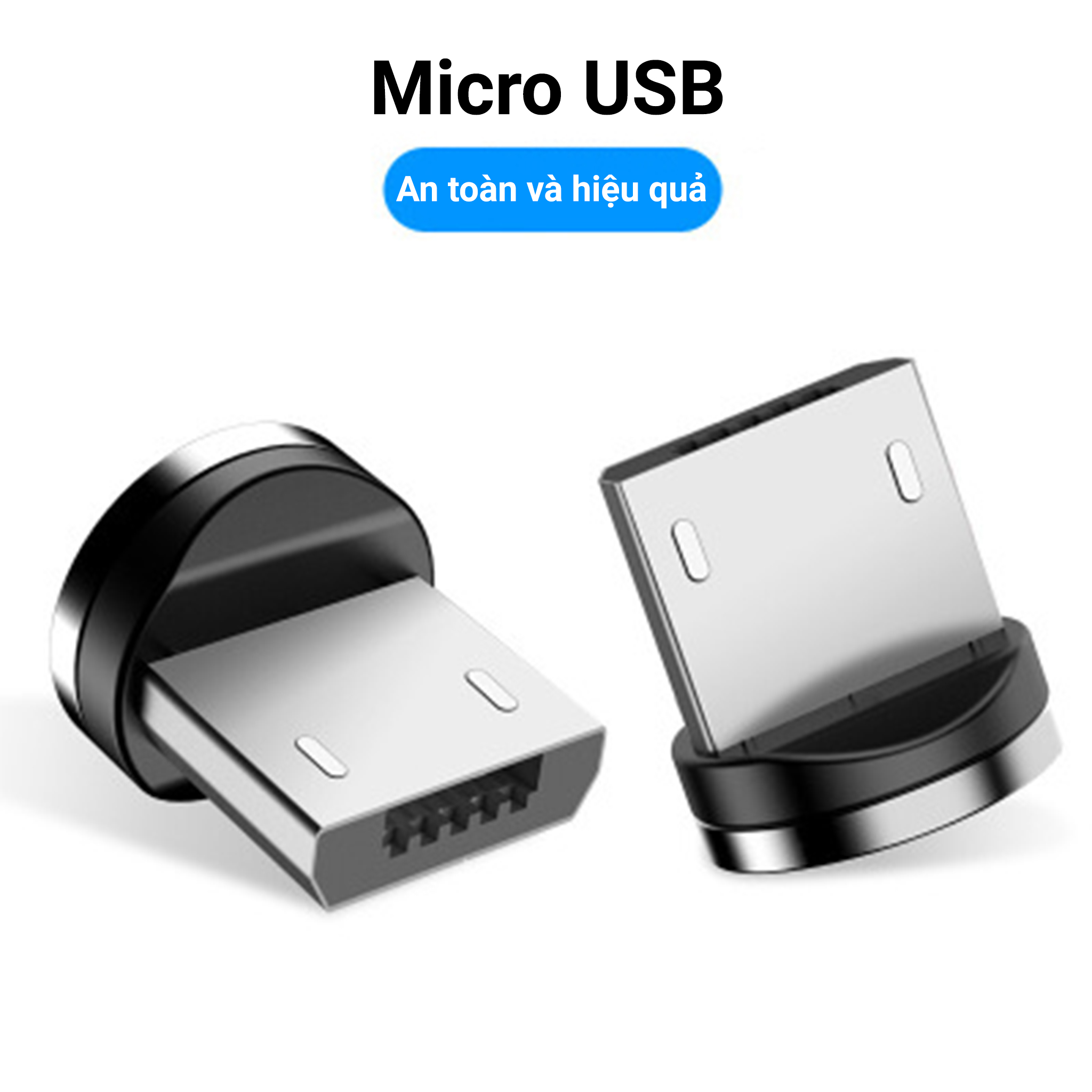 [HCM][Full Bộ] Cáp Sạc Nam Châm Từ Tính 3 trong 1 Dành Cho  Iphone Android Micro USB Type C Xoay 360 Độ