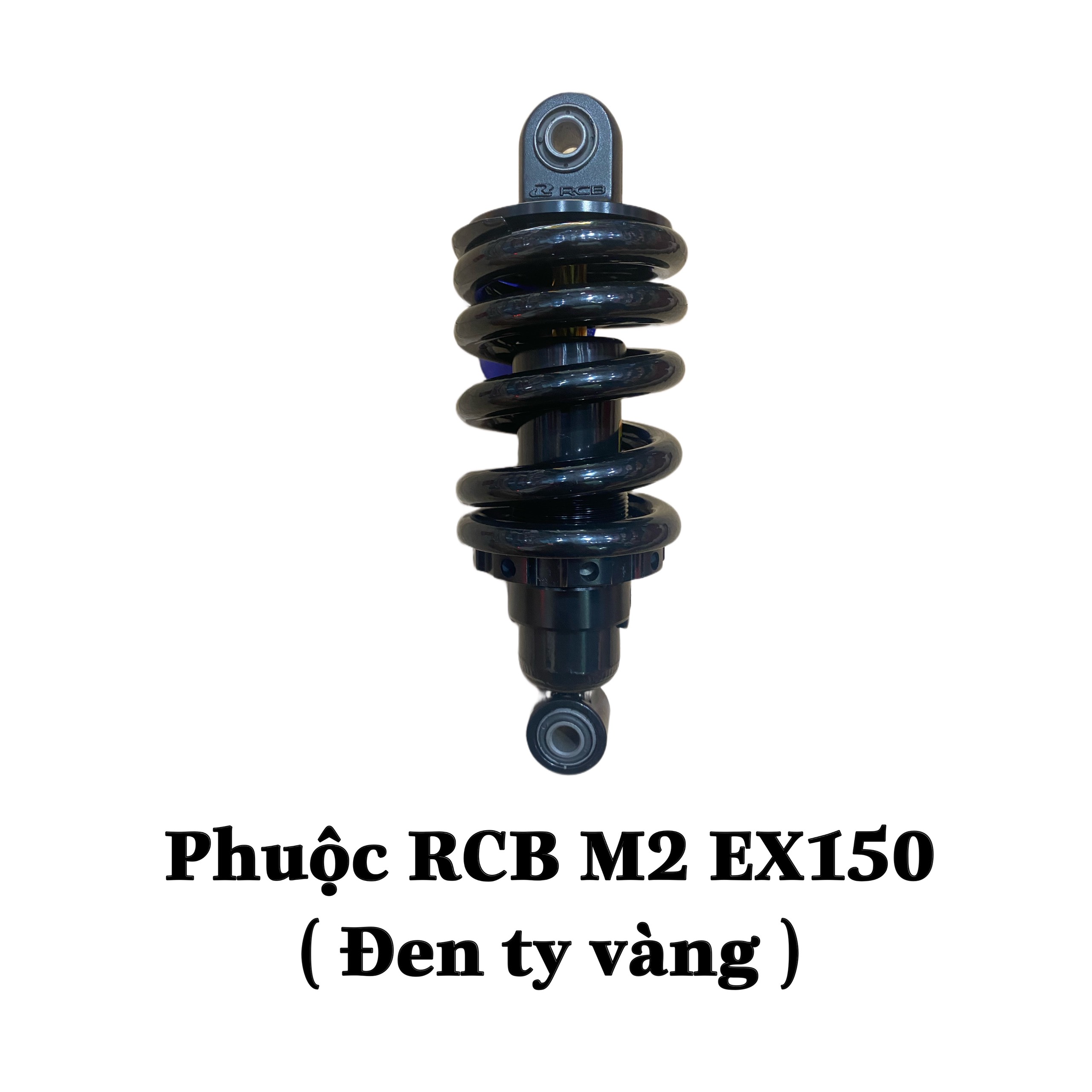 Phuộc RCB EX 150 / EX 155VA - Mẫu M2 ( Phuộc Đen Ty Vàng )