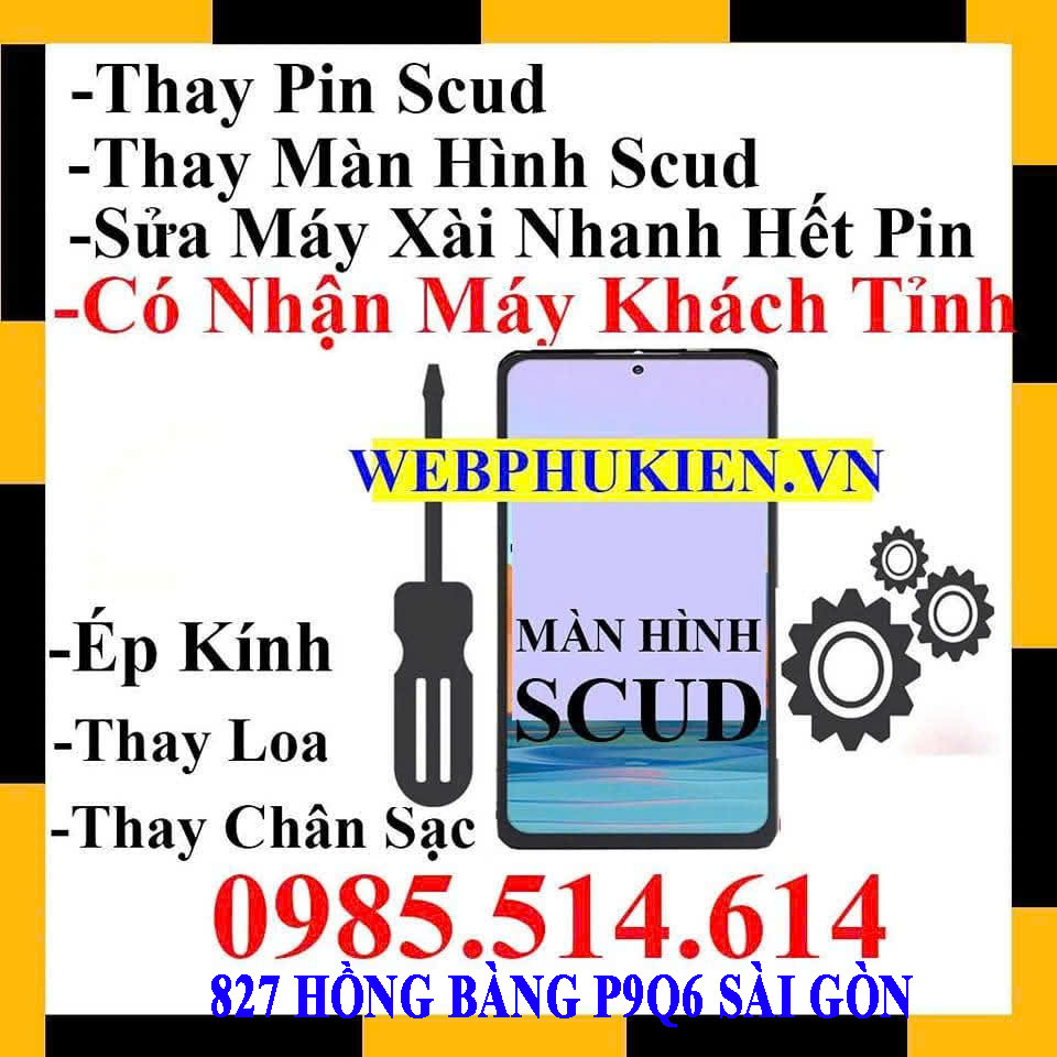 Pin Scud cho Samsung Galaxy S10 Plus EB-BG975ABU 4100mAh (Trắng)