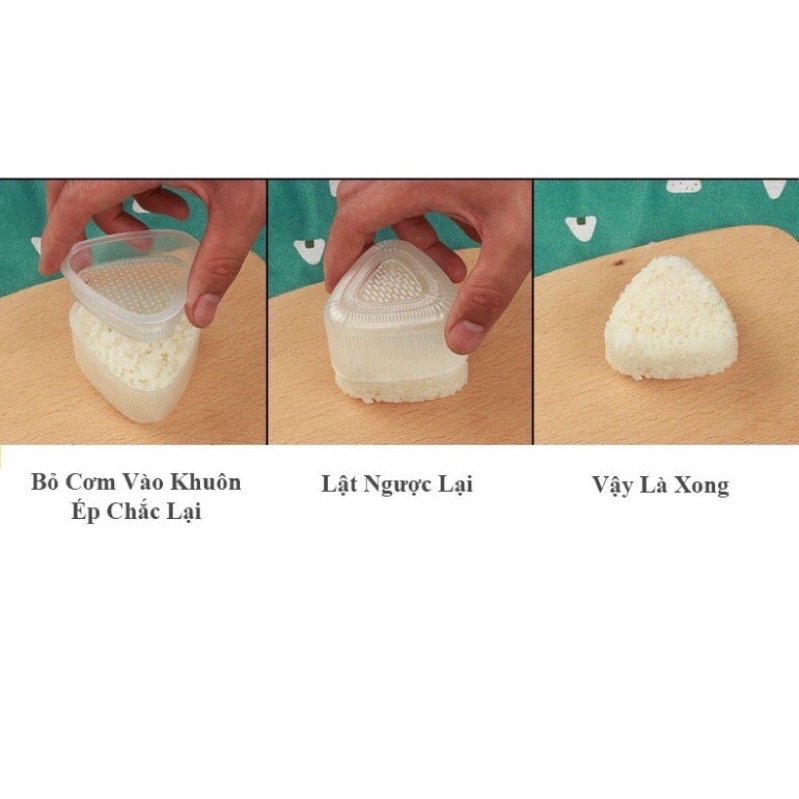 Khuôn cơm hình thú bộ 7 khuôn + 1 thìa