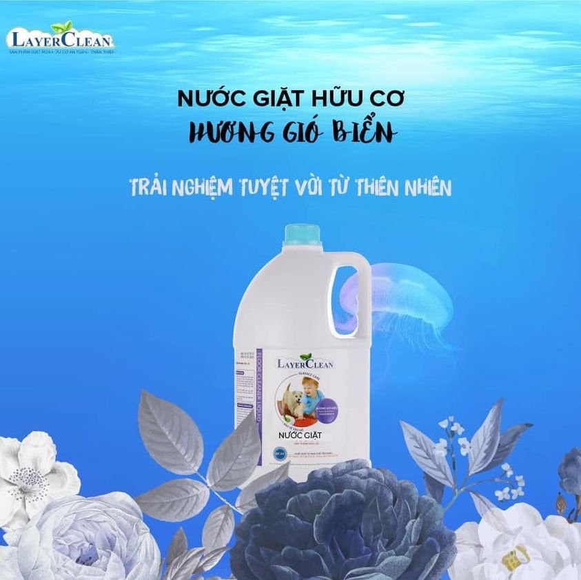 Nước giặt hữu cơ LayerClean hương gió biển 5l