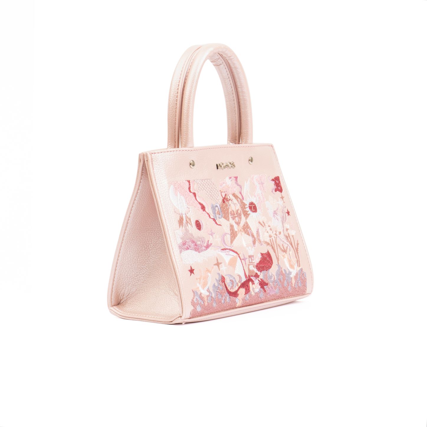 Túi xách NGAOS The Book Bag Silver Rose - Medium Size