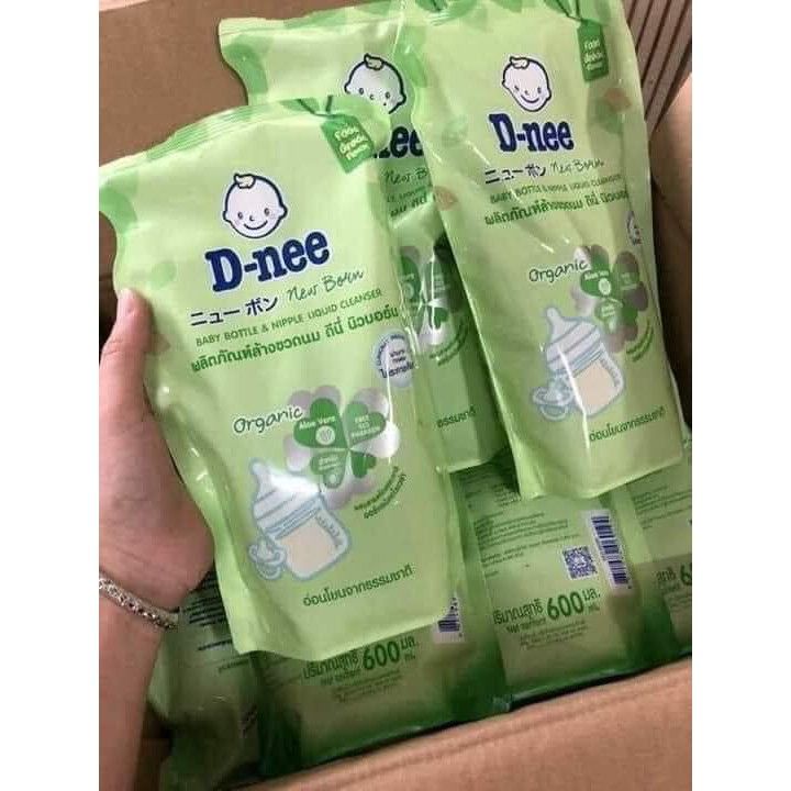 Nước rửa bình sữa và rau quả D-Nee túi 600ml