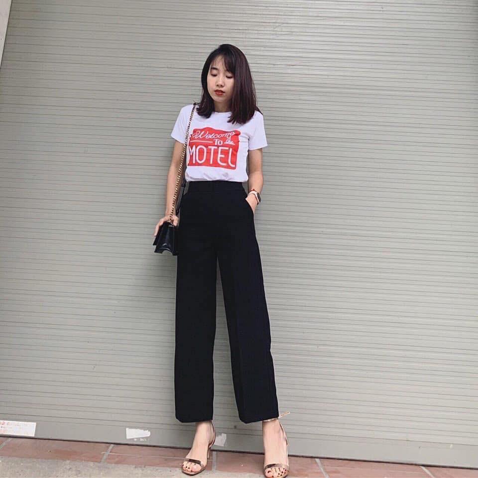 Quần ống sớ chất Tuyết mưa siêu đẹp