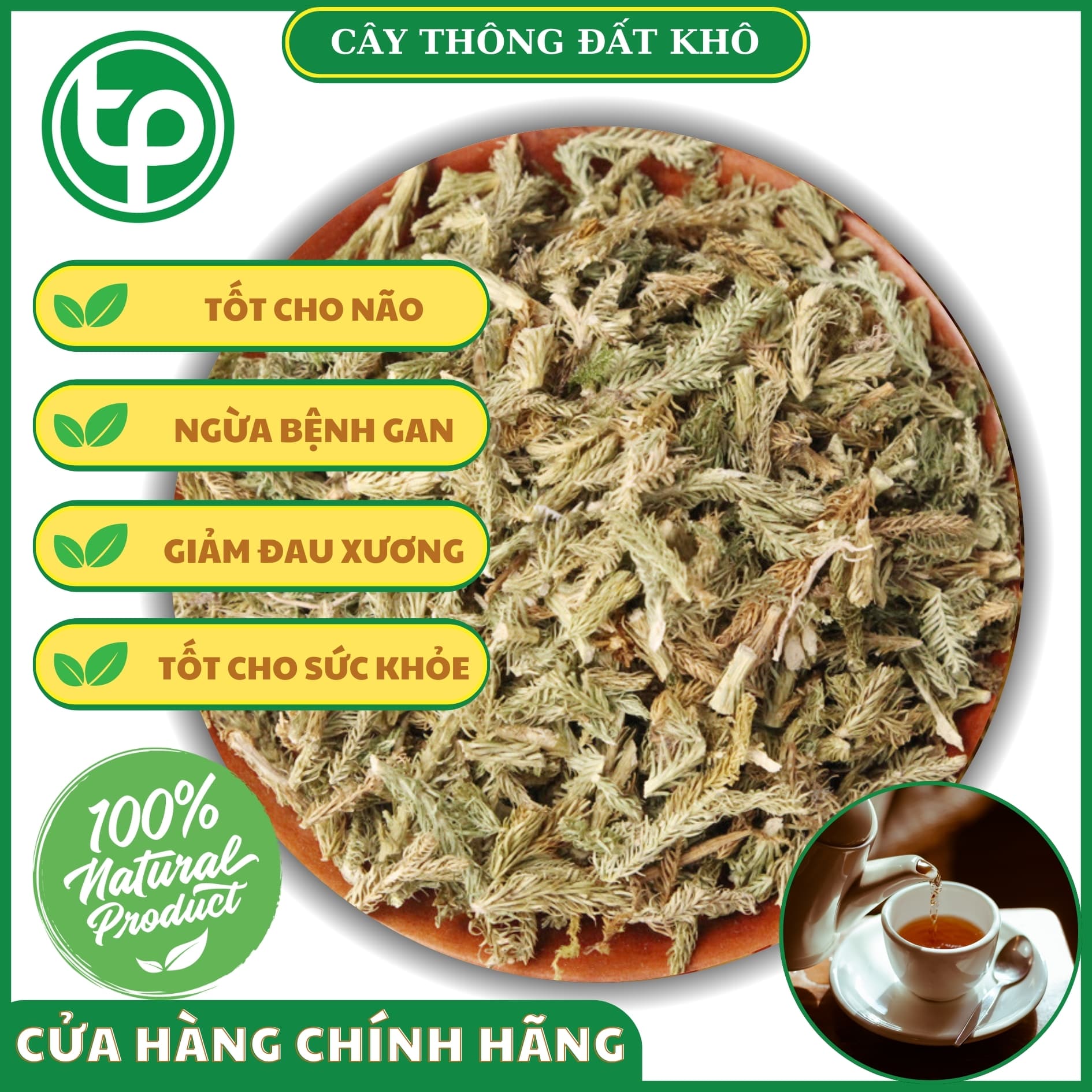 [HOT] Cây thông đất khô 500g - Hàng sạch thơm cao cấp - Thảo Dược Tấn Phát