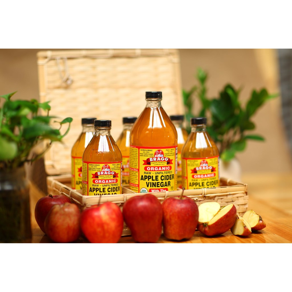 Giấm táo hữu cơ Bragg 473ml / 946 ml