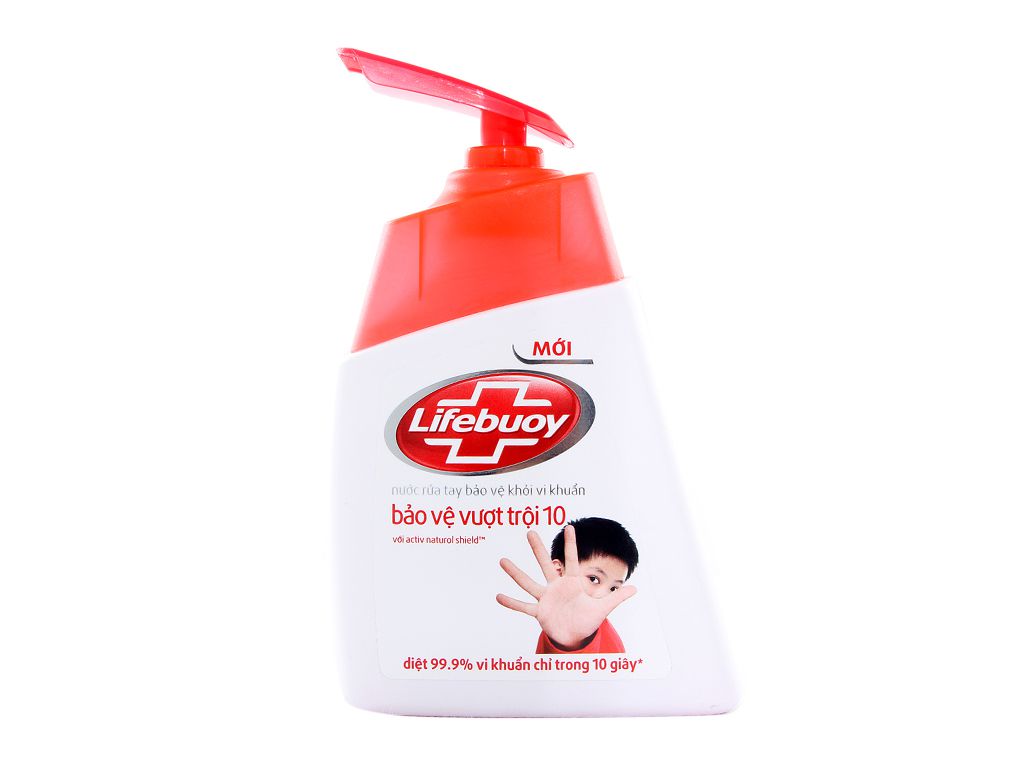 Nước rửa tay LIFEBUOY Diệt Khuẩn 180G (Đỏ)