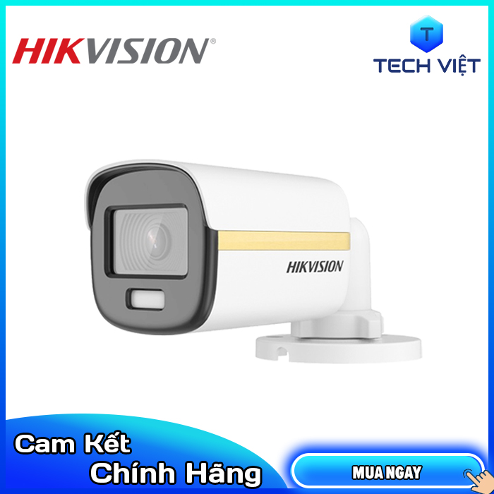 [HÀNG CHÍNH HÃNG] - Camera HDTVI ColorVu 2MP HIKVISION DS-2CE12DF3T-F - TECH VIỆT