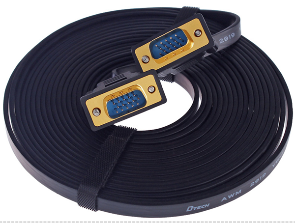 Cáp VGA 15m mỏng dẹt DTECH DT-69F15